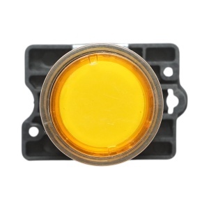 Buton indicator LED galben cu rezistenta integrata 1NO, 220V, LAY5 Breckner Germany - Img 2