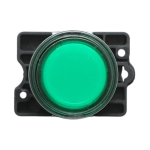Buton indicator LED verde cu rezistenta integrata 1NO, 220V, LAY5 Breckner Germany - Img 2
