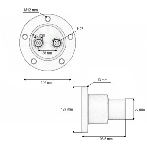 Butuc disc grapa cu talere Horsch, Joker cod OEM 28071300, 28085600, 28077800, 28077900 - Img 4