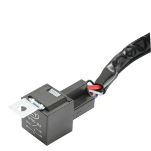 Cablaj electric pentru 1 proiector, cablu 3m, cu intrerupator Led si releu 12V 40A - Img 5