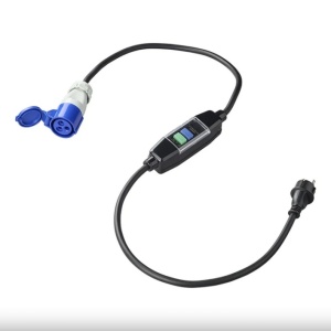Cablu adaptor 150cm 3x 2.5mm² de la Schuko to CEE + dispozitiv de curent rezidual - Img 2