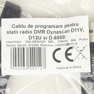 Cablu de programare pentru statii radio DMR Dynascan D11V, D12U si D-6000 - Img 5