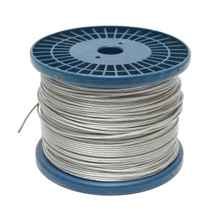 Cablu otel galvanizat 2mm, fire 1x19, sarcina maxima 80Kg, greutate 4.8Kg, 250m/rola