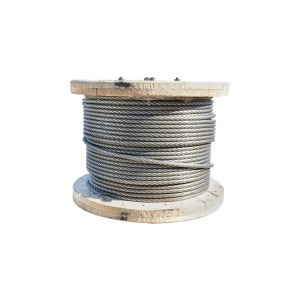 Cablu troliu otel 6x25 fi 11mm inima metalica batut 0,7Kg/1m, 1880m/rola - Img 4