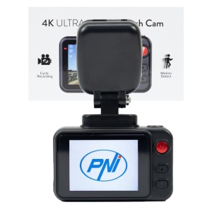 Camera auto DVR PNI Voyager S2500 WiFi, 4K UHD, ecran 2 inch, inregistrare ciclica, monitorizare parcare, detectie miscare, inregistrare video si audio, alimentare 12V/24V - Img 3