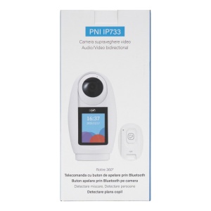 Camera supraveghere video PNI IP733 3MP, audio si video bidirectional, cu buton apelare prin Bluetooth, ecran, functie baby monitor - Img 4