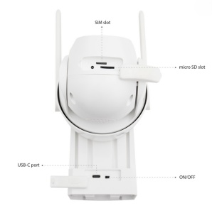 Camera supraveghere video PNI IP894 4G PTZ, dual lens 2MP + 2MP, panou solar 5.5W, acumulator bloc 8000mAh - Img 6