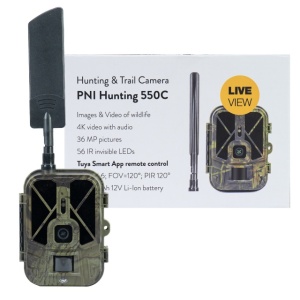 Camera vanatoare PNI Hunting 550C Internet 4G LTE, acces live si notificari prin aplicatia Tuya, acumulator reincarcabil inclus 8000 mAh - Img 3