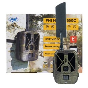 Camera vanatoare PNI Hunting 550C Internet 4G LTE, acces live si notificari prin aplicatia Tuya, acumulator reincarcabil inclus 8000 mAh - Img 4