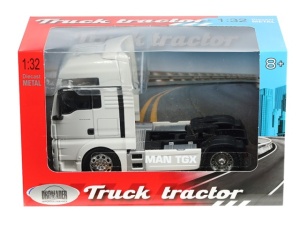 Camion Jucarie Metalica MAN TGX Alb Cap Tractor 1:32 - Img 2