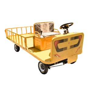 Carucior platforma electrica transport marfa cu bancheta si obloane 1200W, 60V, 2.5x1.25m sarcina maxima 1000Kg THOR - Img 2