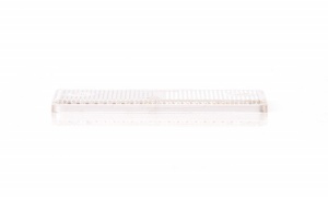 Catadioptru reflectorizant dreptunghiular alb 96x42 mm - Img 3