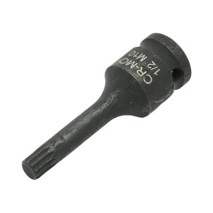 Cheie tubulara de impact bit spline M10, 78mm, patrat 1/2 inch Cr-Mo Breckner Germany - Img 2