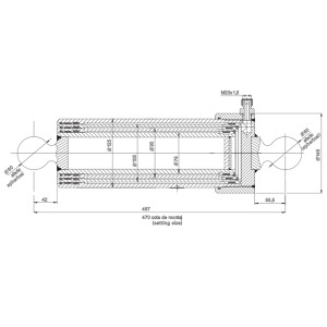 Cilindru hidraulic telescopic remorca 7T MT 150 3 trepte - Img 4
