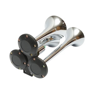 Claxon 3 trompete pentru compresor aer 12/24V - Img 3