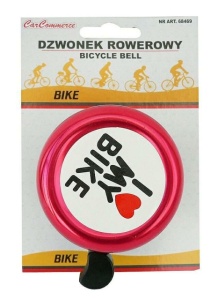 Clopotel pentru bicicleta rosu - Img 2