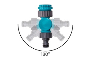 Conector robinet Jufisto 1/2', 3/4', 1', reglabil, filet interior, material unic, plastic