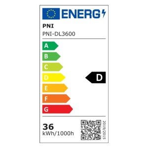 Corp de iluminat liniar cu LED PNI D-Light 3600, 36W, 6500k, etans IP65, cu protectie la apa, praf si coroziune, pentru iluminat industrial, tuneluri, pasaje, metrou - Img 2
