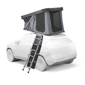 Cort auto cu prindere pe plafon, Thule, Widesky, pentru 2 persoane, Ashland Grey
