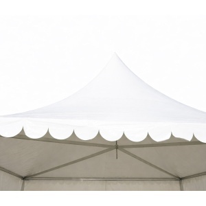 Cort evenimente pavilion tip pagoda 6x6m, alb impermeabil UV, acoperis PVC 950g/m2, cadru aluminiu 64x64x3mm - Img 7