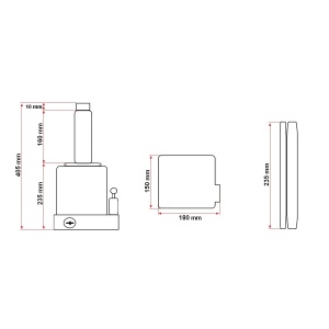 Cric hidraulic tip piston, sarcina maxima suportata 50T - Img 4