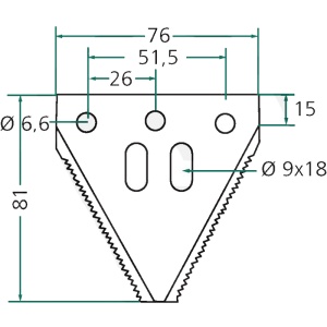 Cutit lama combina Schumacher 19 dinti 3mm Breckner Germany - Img 4