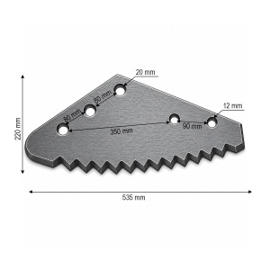 Cutit malaxor furaje Eurocomp, Faresin, AGM, AVM 535x220x6mm cod OEM 527527305 - Img 3