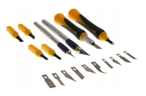 Cutite si daltite modelistice de precizie – set 22 bucati