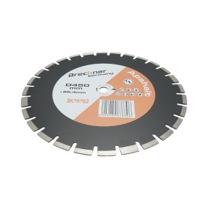 Disc diamantat segmentat 450x25.4mm, B40 segment 12mm pentru asfalt-beton, caramida, sapa Breckner Germany - Img 3