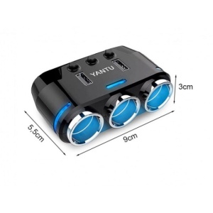 Distribuitor 12/24V - 3 prize + 2 USB cu incarcator - Img 3