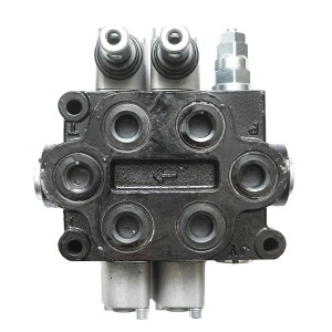 Distribuitor hidraulic cu 2 manete 150 Bar, debit 80L/min M22x1.5mm pentru Tractor Forestier si Graifer - Img 5
