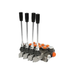 Distribuitor hidraulic cu 4 manete debit 40L/min cu levier inclus -15 /+80 Breckner Germany - Img 4