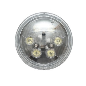Far rotund 6 LED-uri, 18W 9-32V John Deere cod OEM RE336112, RE285628, RE336111, RE561117, PAR36, RE285629, AR104119, AR21059, AT25451, RE35168 BR0101815