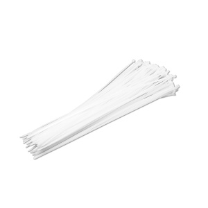 Faseta colier plastic alb 4.8x380mm 100 buc/set Longroad