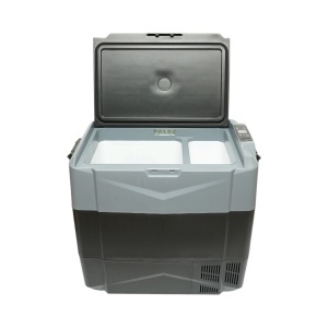 Frigider auto 55L cu compresor 12V-24V-220V, 60W, afisaj LCD, zona dubla de racire, USB 630x390x590mm - Img 3