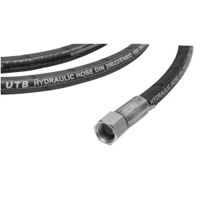 Furtun presiune 2SN DN10 sertizat cu capete fixate hidraulic L = 2700 mm (Reductie M20X20) - Img 4