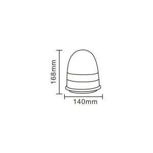 Girofar auto 12V/24V orange cu 16 LED-uri de 3W - Img 3