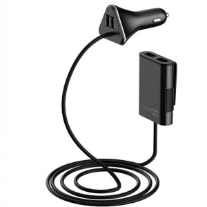 Incarcator auto 2+2 USB 12V/24V 4x2.1A TYL