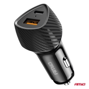 Incarcator auto QC+PD 38W USB-A + USB-C