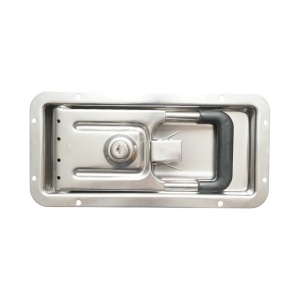 Incuietoare usa camion incastrat 16mm cu 2 chei din otel inoxidabil 270x130x23.5mm - Img 2