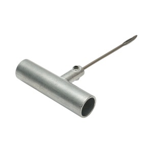 Instrument vulcanizare tip ac cu maner metalic T pentru inserare snur anvelope - Img 5