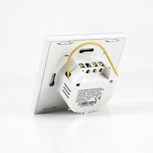 Intrerupator cap scara si cap cruce dublu cu touch PNI CS202 din sticla, alb, cu LED indicator - Img 5