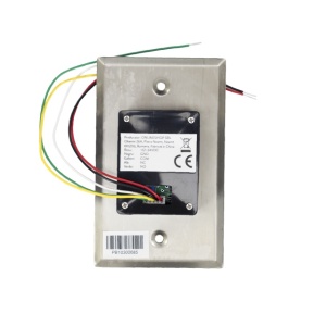 Intrerupator de acces incastrabil PNI PB103, fara atingere, NO/NC/COM, 12V/24V DC, LED stare, metalic, 5 fire - Img 3