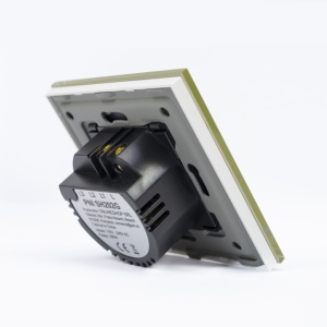 Intrerupator dublu cu touch PNI SH202G din sticla, gold cu LED indicator, culoare auriu - Img 5