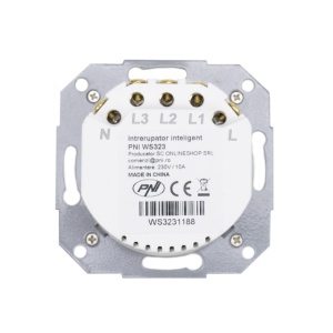 Intrerupator inteligent triplu PNI SmartHome WS323 pentru control lumini prin internet compatibil cu APP TuyaSmart - Img 4