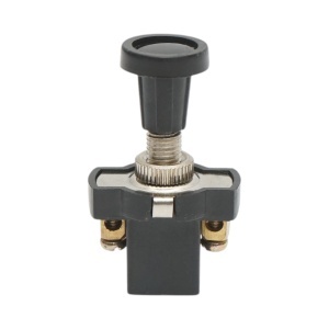 Intrerupator scurt 12V/5A pull switch ON/OFF cu piulita prindere metalica - Img 1