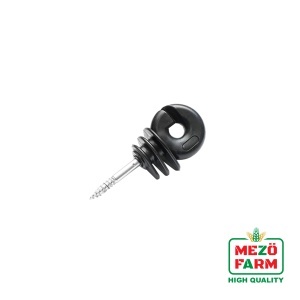 Izolator inelar premium negru PP pentru fir gard electric Mezofarm