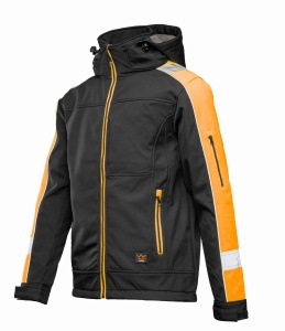 Jacheta Softshell Seven Kings negru-portocaliu - Img 2