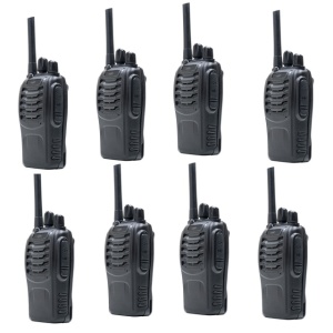 Kit 8 statii radio portabile PNI PMR R40 PRO acumulatori, incarcatoare si casti incluse - Img 2