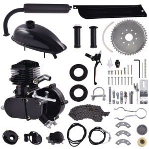 Kit motor bicicleta 80cc 2 TIMPI (Negru) - Img 3